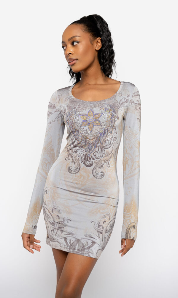 Graphic Mini Dress