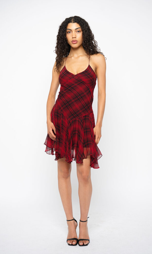 Plaid Midi Dress