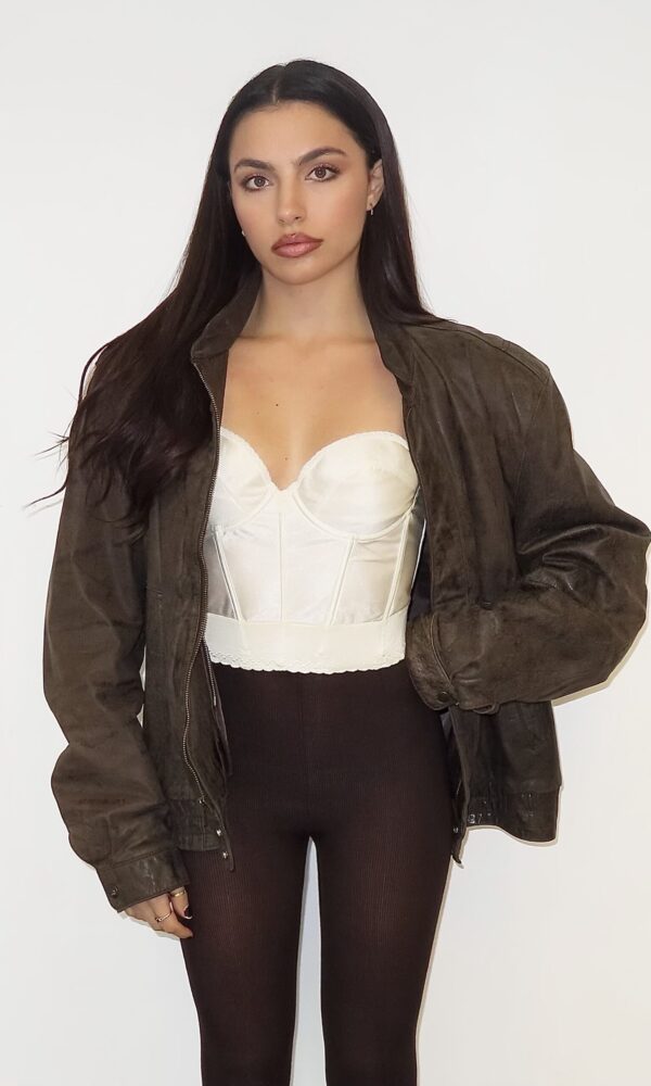Distressed Leather Jacket