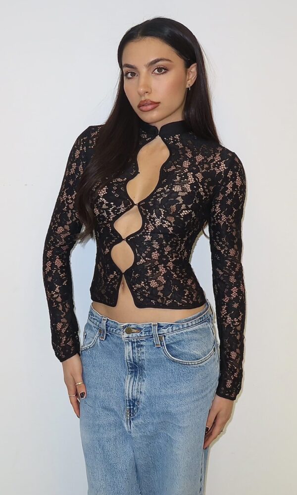 Lace Long Sleeve Top