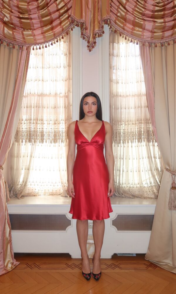 Satin Midi Dress