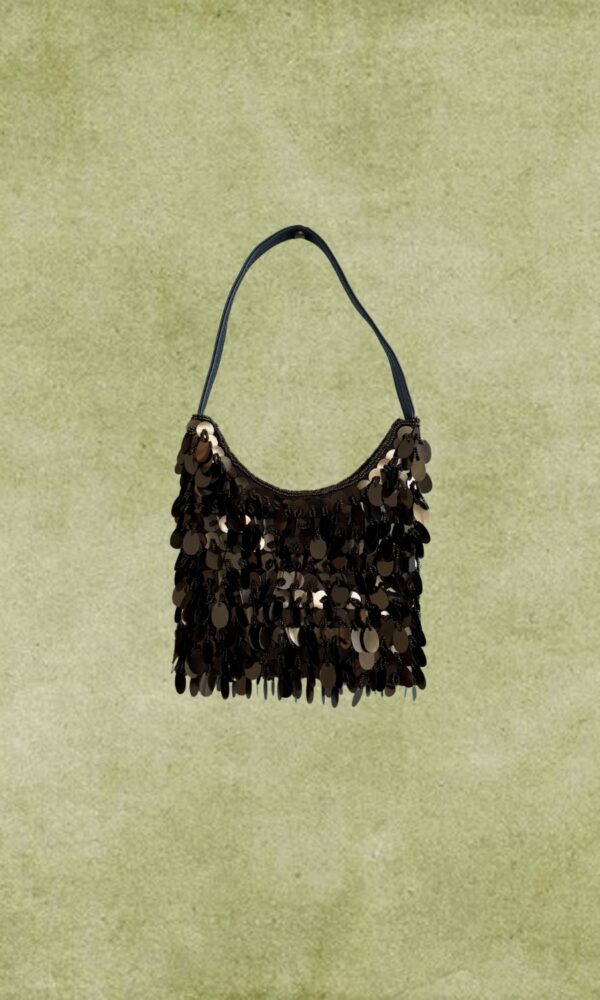 Mini Brown Sequin Bag