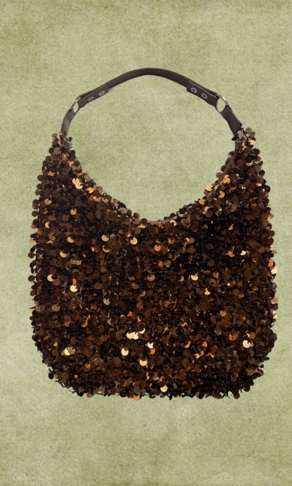 Bella Brown Sequin Bag