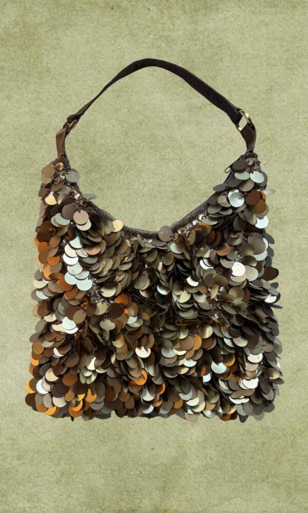 Lia Brown Sequin Bag